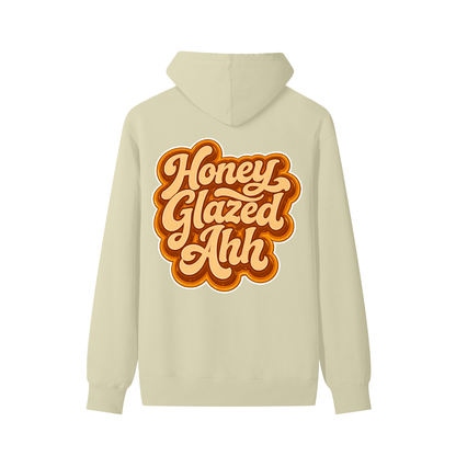 Honey Glazed Ahh - White Cotton Hoodie