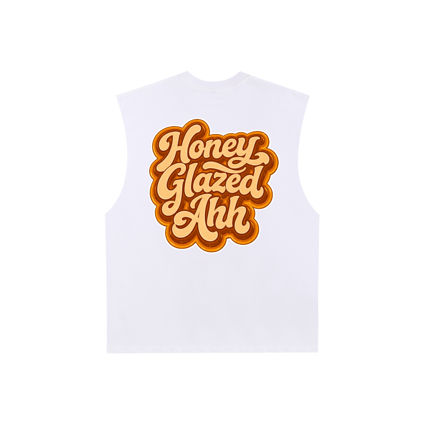Honey Glazed Ahh - Raw Edge Tank Top