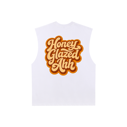 Honey Glazed Ahh - Raw Edge Tank Top