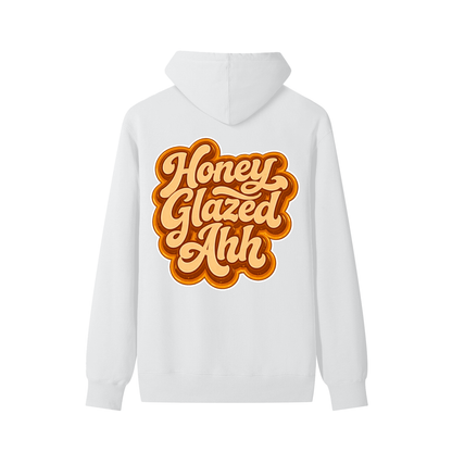 Honey Glazed Ahh - White Cotton Hoodie