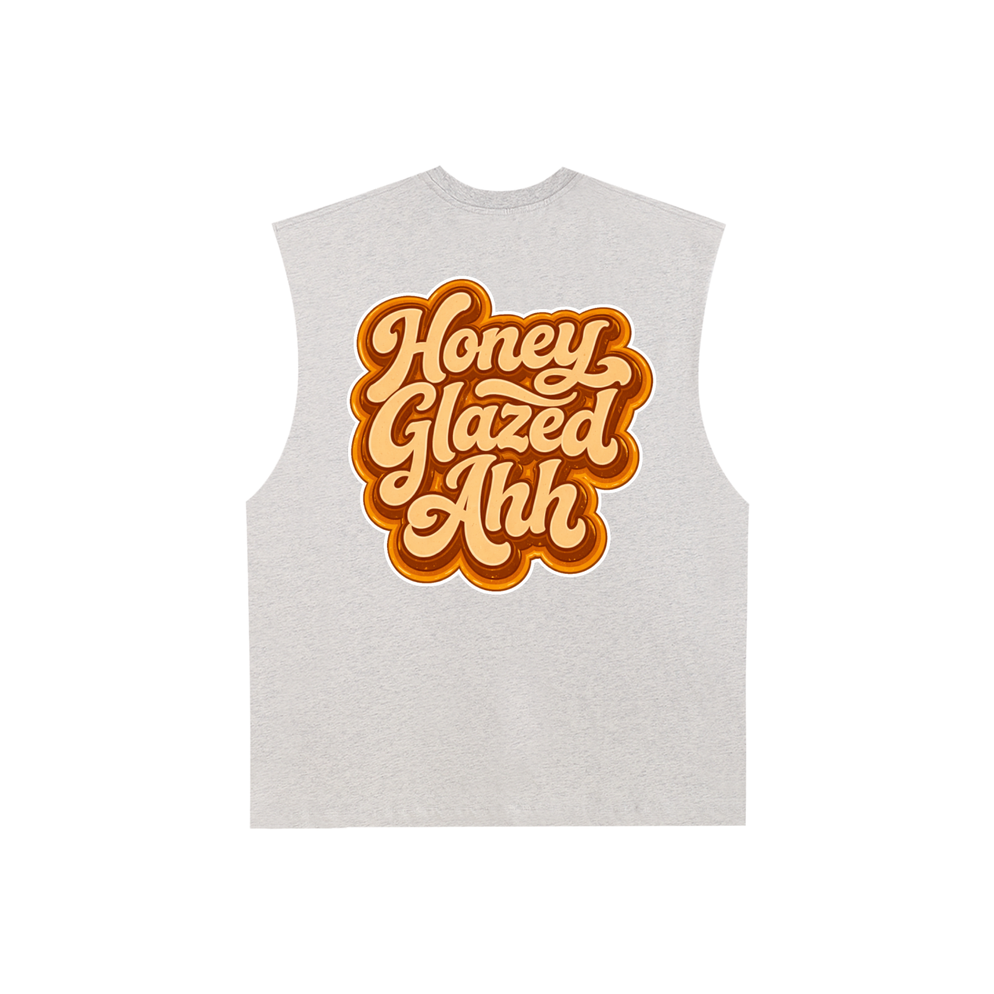 Honey Glazed Ahh - Raw Edge Tank Top