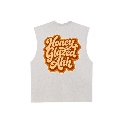 Honey Glazed Ahh - Raw Edge Tank Top