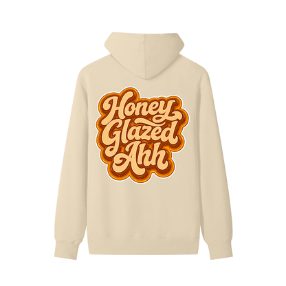 Honey Glazed Ahh - White Cotton Hoodie