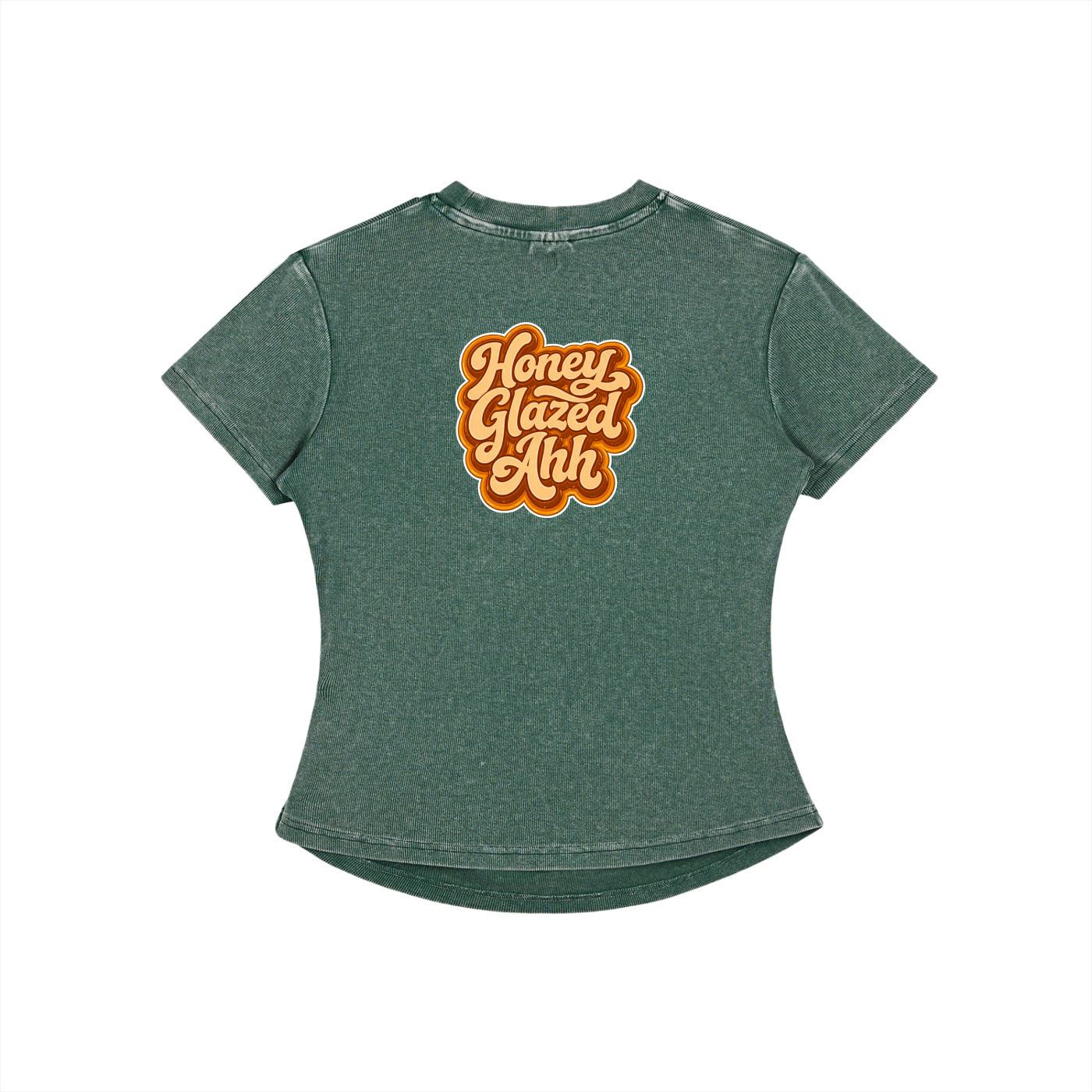 Honey Glazed Ahh - Bodycon Cotton T-Shirt