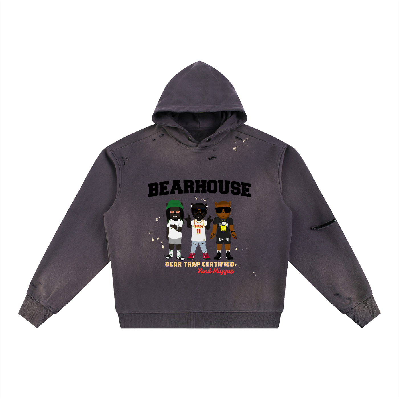 Bearhouse Real Miggas Sun Fade Hoodie