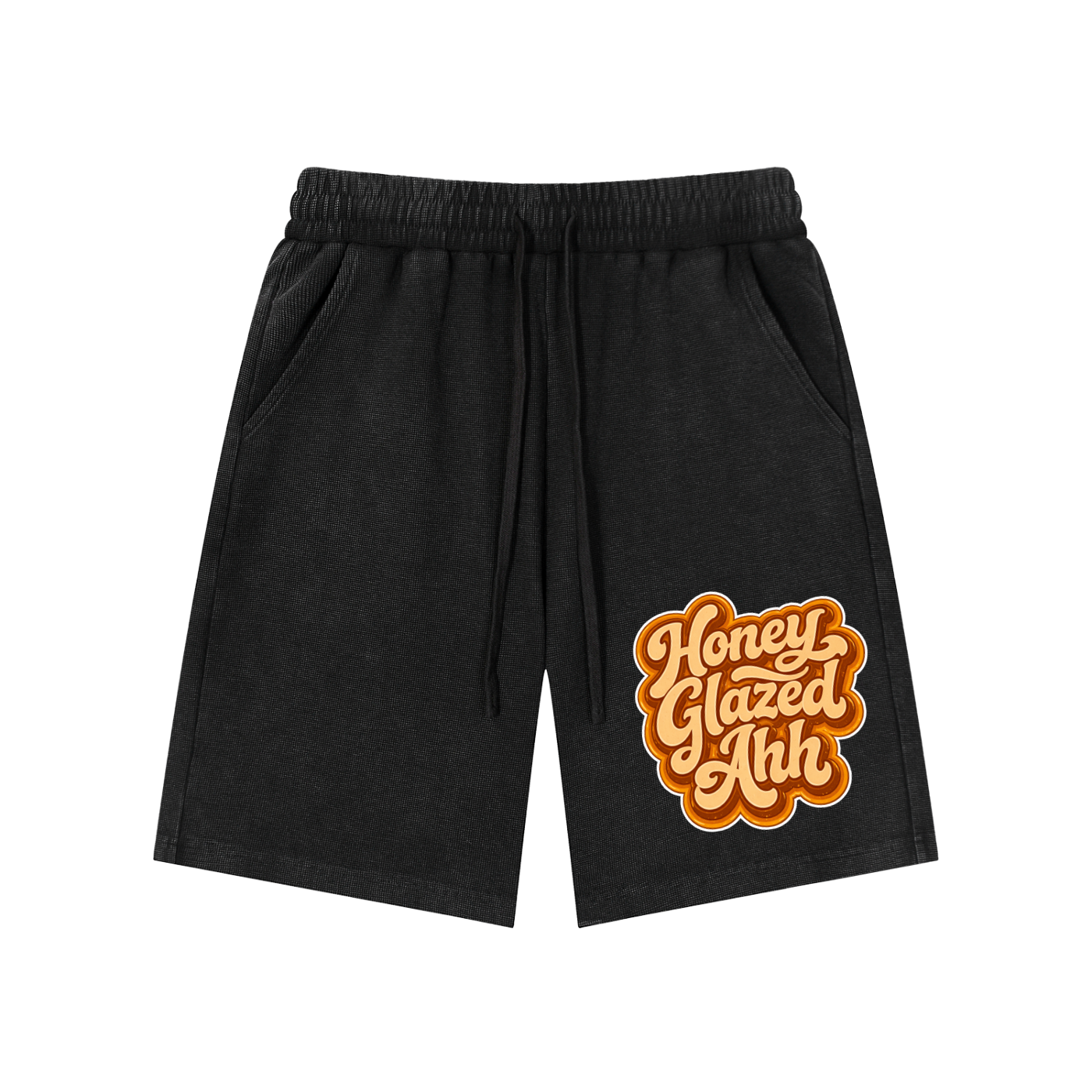 Honey Glazed Ahh - Waffle Knit Shorts