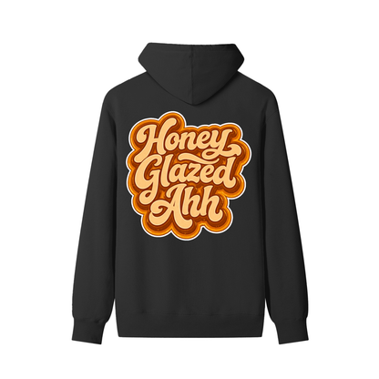 Honey Glazed Ahh - Black Cotton Hoodie