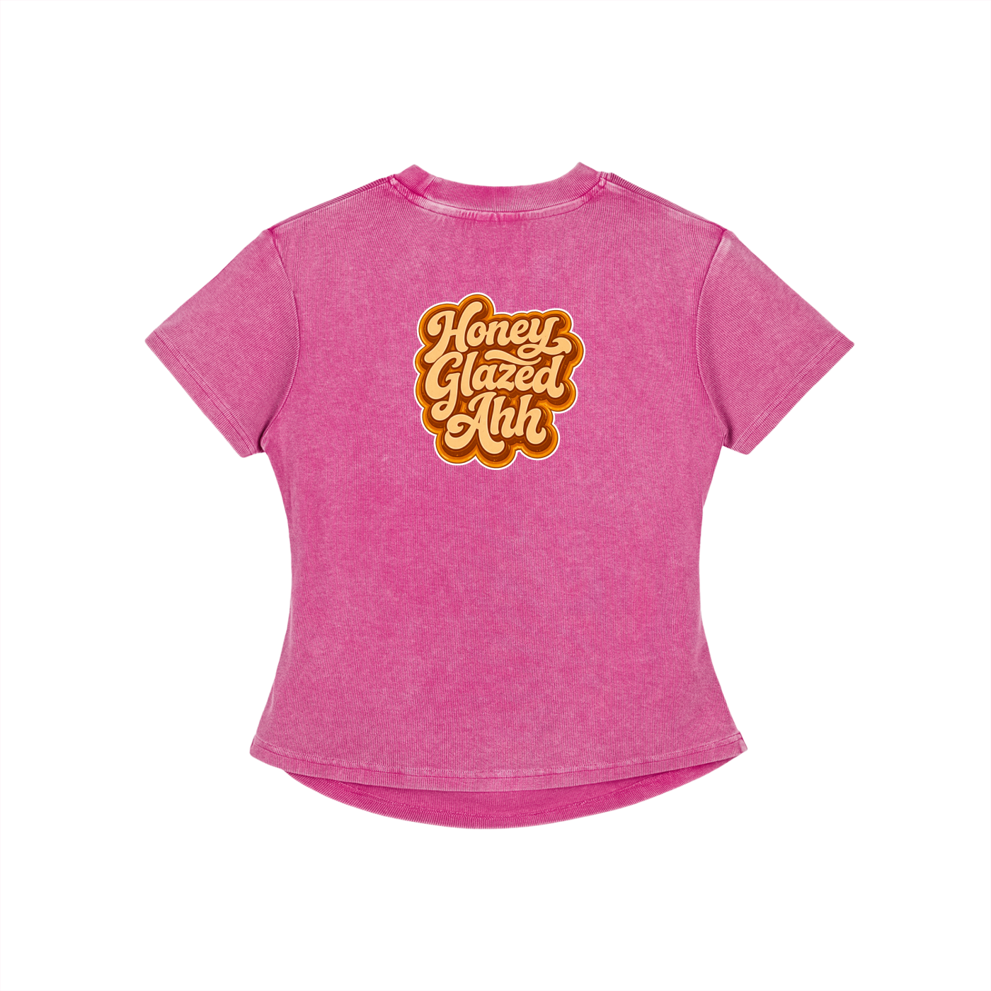 Honey Glazed Ahh - Bodycon Cotton T-Shirt