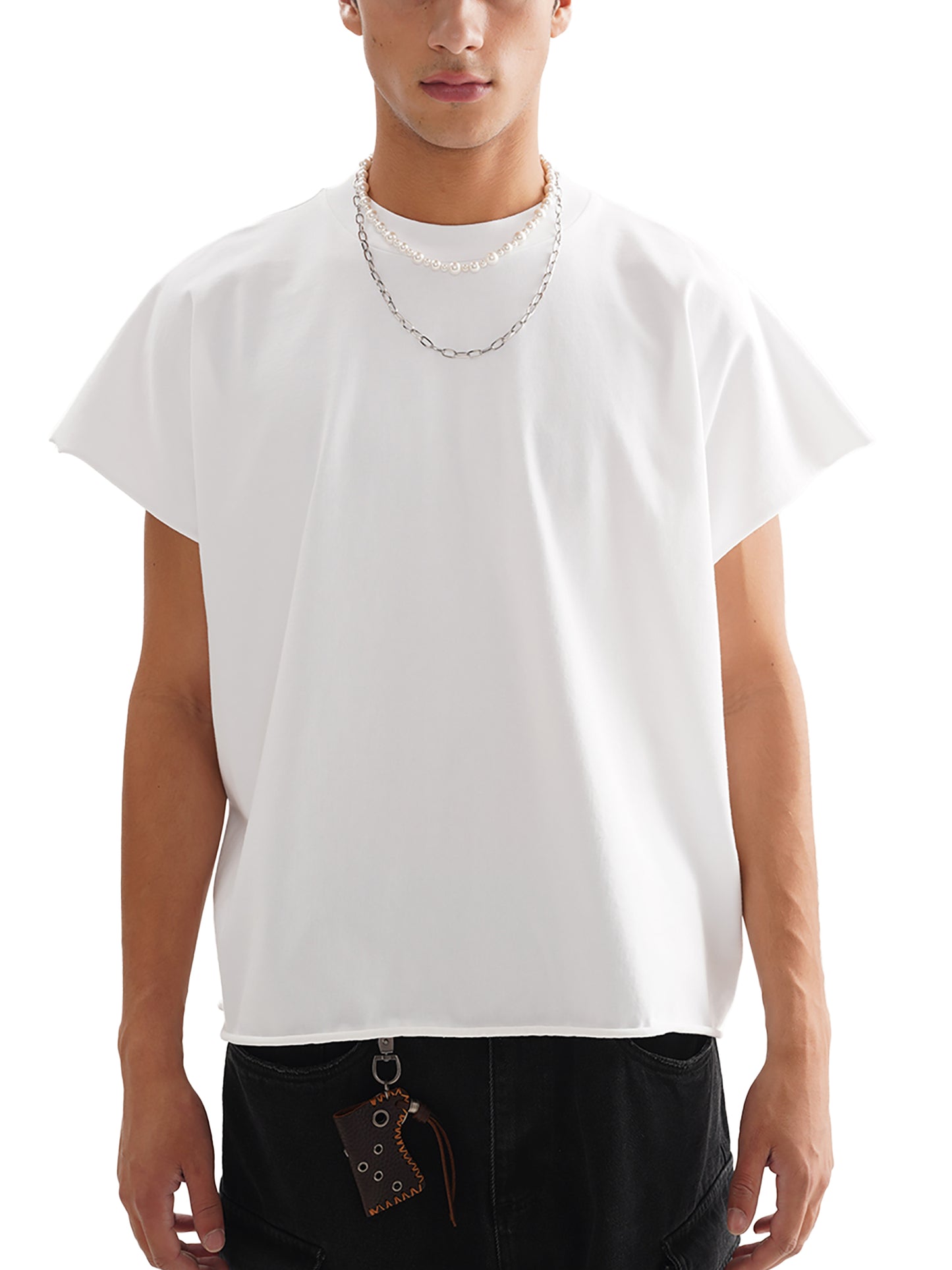 Barry Tales - Boxy Cut-off T-Shirt