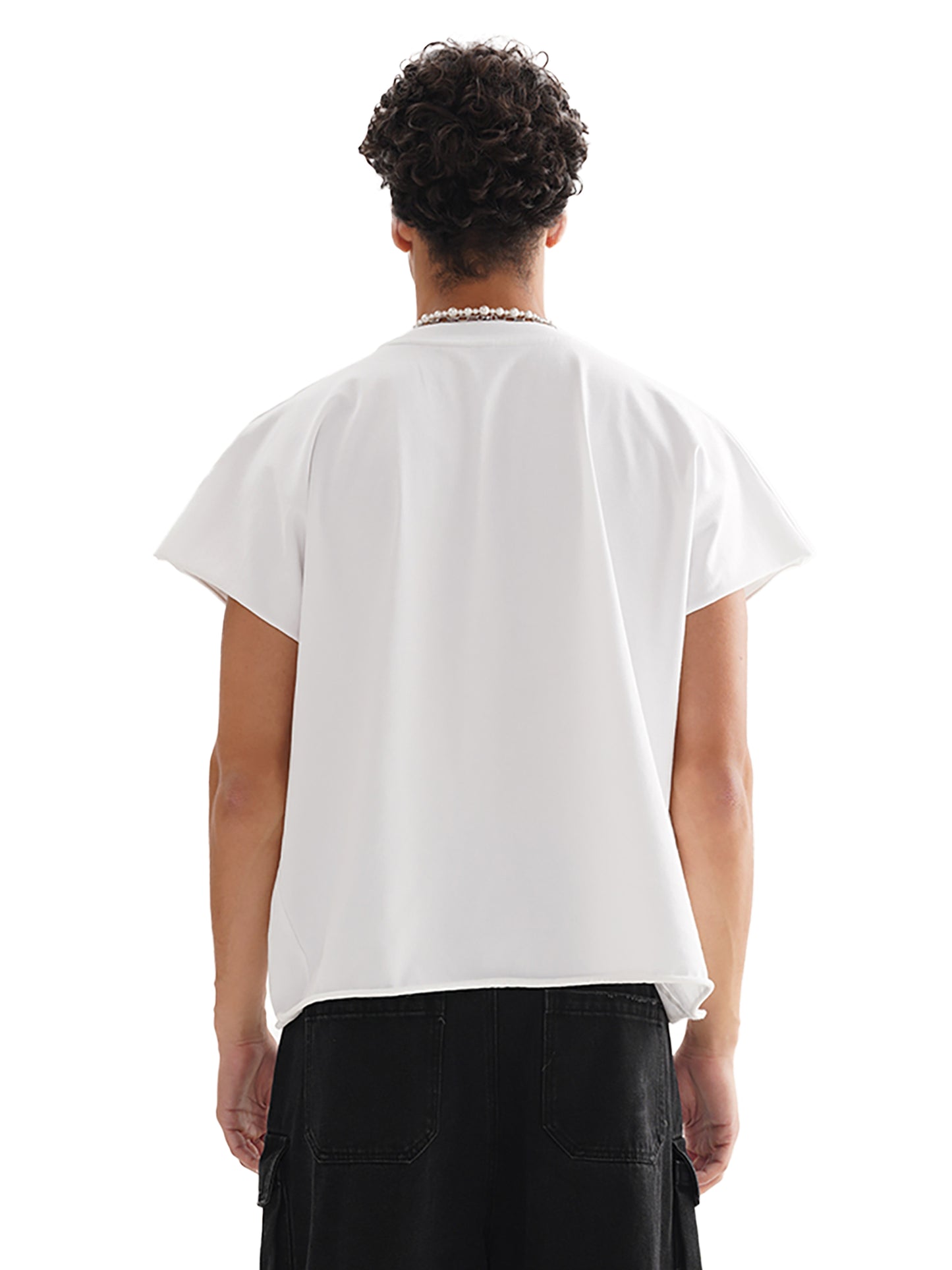 Barry Tales - Boxy Cut-off T-Shirt