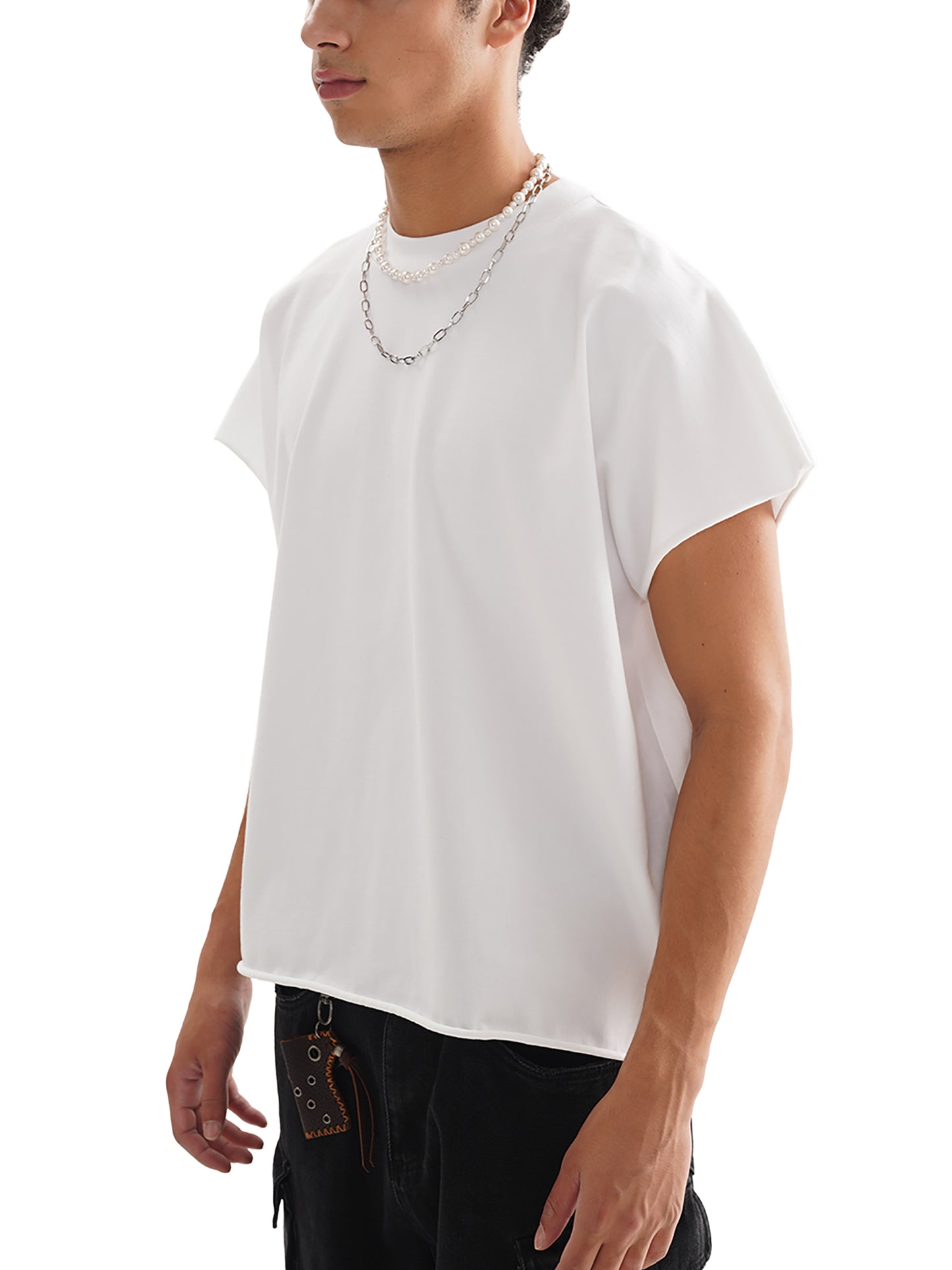 Barry Tales - Boxy Cut-off T-Shirt